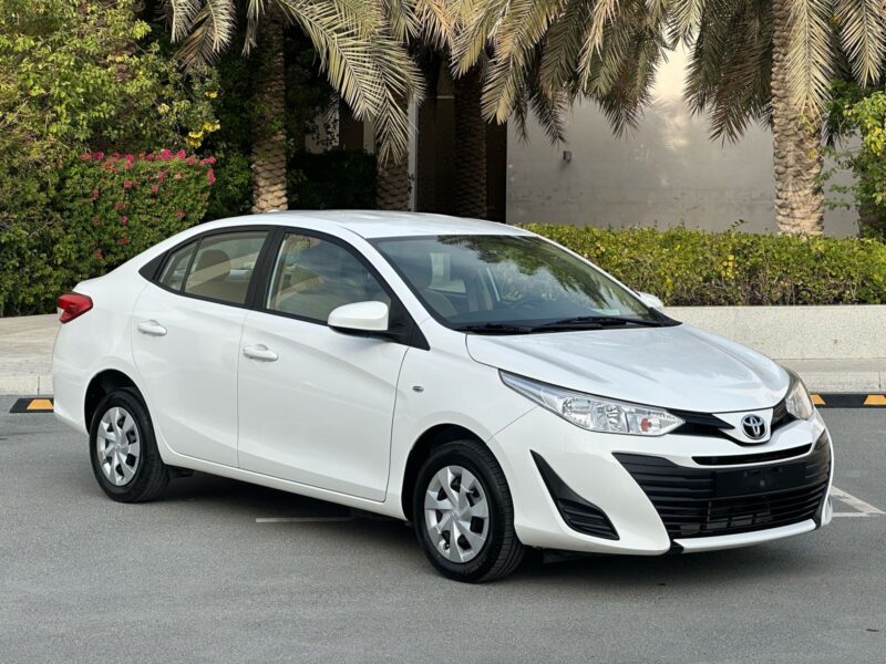 2019 Toyota Yaris SE 1.5L MID OPTION 🌈 Super White Color 🚧72344 KMS